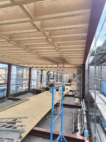 surélévation de construction en ossature bois