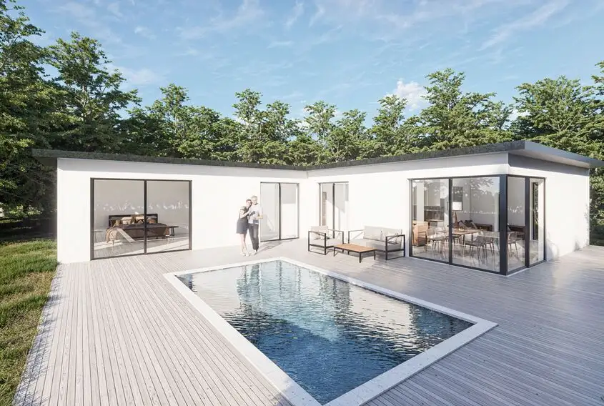 Villa type "Léa" contemporaine en ossature bois haute densité